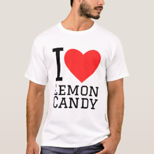 Ik hou van citroen snoep t-shirt