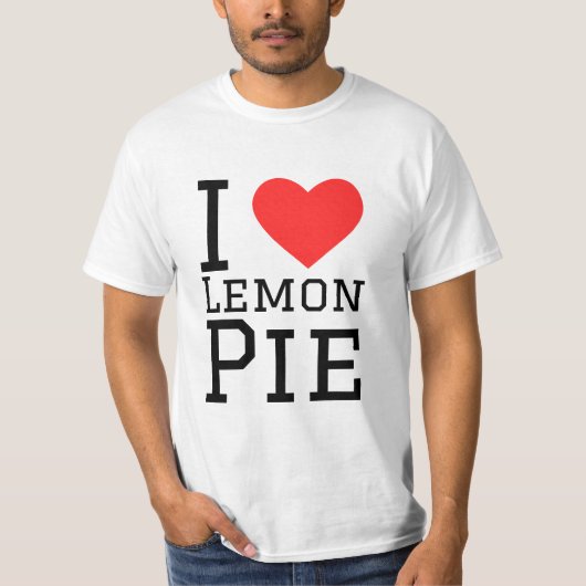 Ik hou van citroentaart t-shirt (Voorkant)