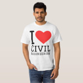 Ik hou van civiele techniek t-shirt (Voorkant volledig)