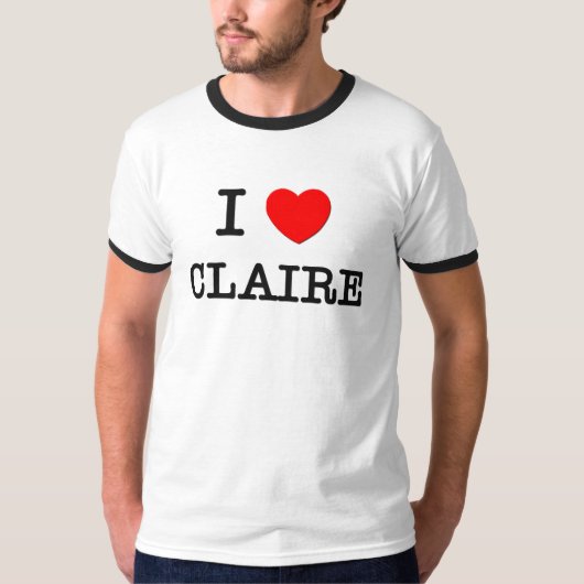 Ik hou van Claire T-shirt (Voorkant)