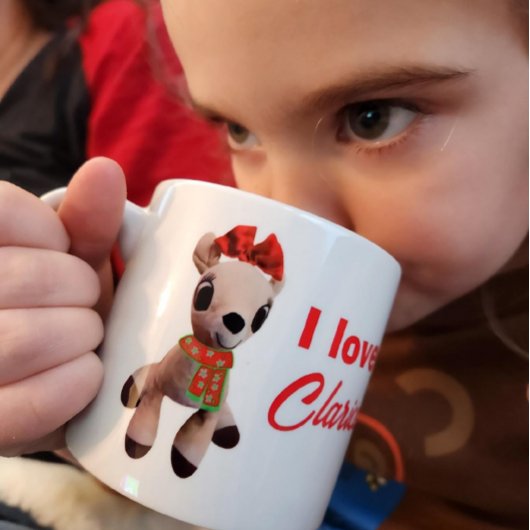 Ik hou van Clarice Reindeer Rudolph's vriendin kin Espresso Kop
