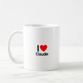 ik hou van claudia koffiemok (Links)