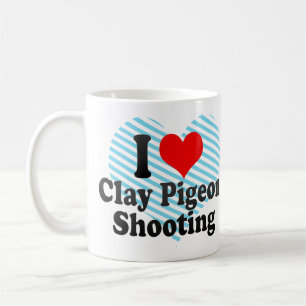 Ik hou van Clay Pigeon Shooting Koffiemok