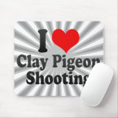 Ik hou van Clay Pigeon Shooting Muismat (Met muis)