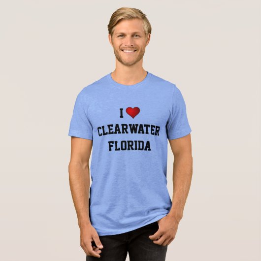 IK HOU VAN CLEARWATER, FLORIDA Tri-Blend SHIRT (Voorkant volledig)