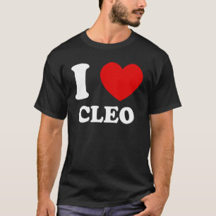 Ik hou van Cleo I Heart Cleo Funny Cleo T-shirt