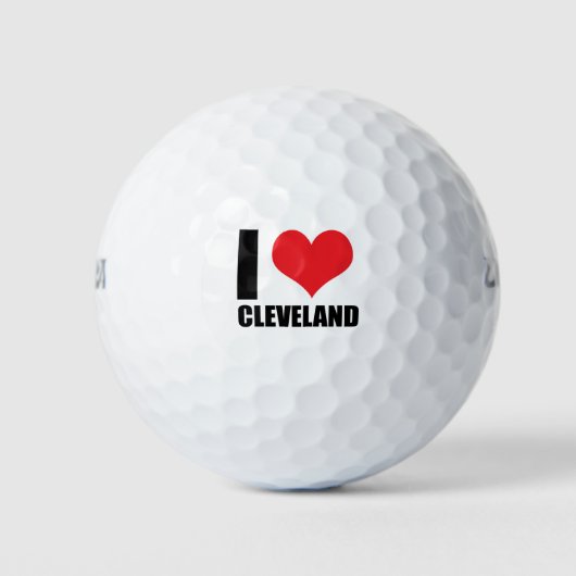 Ik hou van Cleveland Golfballen (Voorkant)