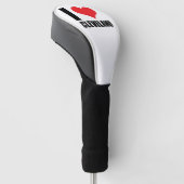 Ik hou van Cleveland Golfheadcover (Schuin)