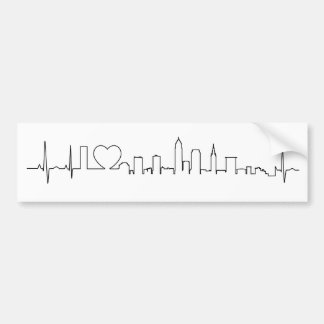 Ik hou van Cleveland in een uitzonderlijke ecg sti Bumpersticker