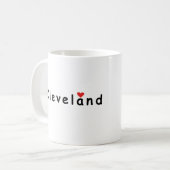 Ik hou van Cleveland Koffiemok (Voorkant links)