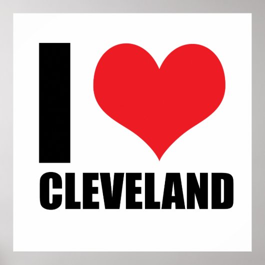 Ik hou van Cleveland Poster (Voorkant)