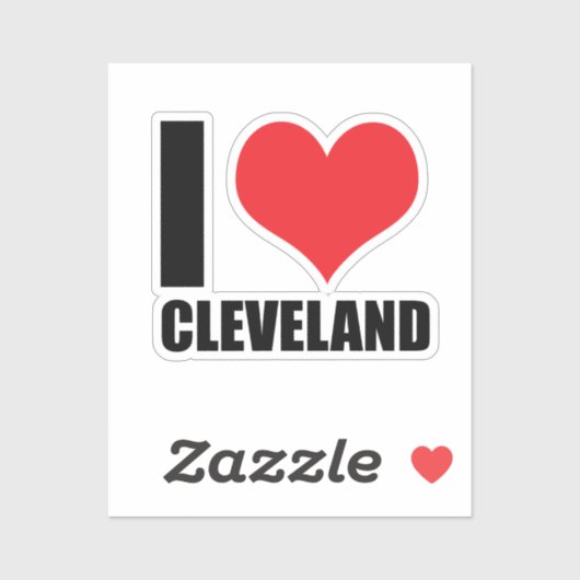 Ik hou van Cleveland Sticker (Vel)