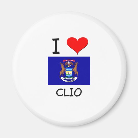 Ik hou van Clio Michigan Magneet (Voorkant)