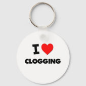 Ik hou van Clogging Sleutelhanger (Voorkant)