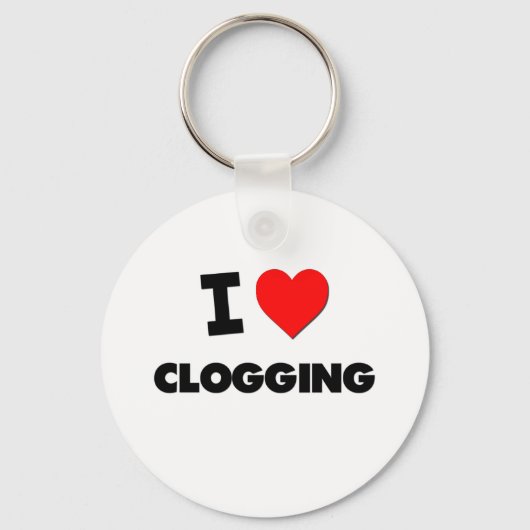 Ik hou van Clogging Sleutelhanger (Voorkant)