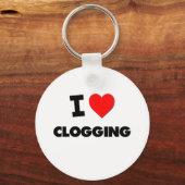 Ik hou van Clogging Sleutelhanger (Voorkant)
