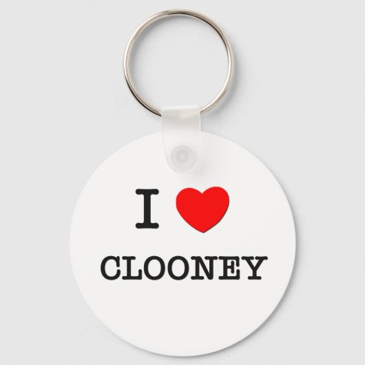 Ik hou van Clooney Sleutelhanger (Voorkant)