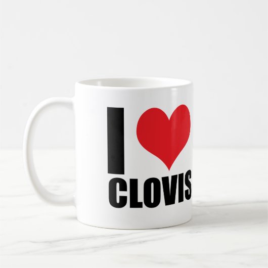 Ik hou van Clovis Koffiemok (Links)