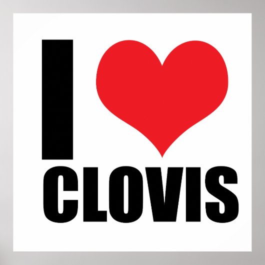 Ik hou van Clovis Poster (Voorkant)