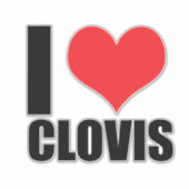 Ik hou van Clovis Sticker (Voorkant)