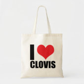 Ik hou van Clovis Tote Bag (Voorkant)