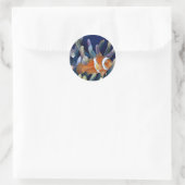 Ik hou van clownfish ronde sticker (Tas)