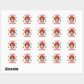 IK HOU VAN CLOWNS VIERKANTE STICKER (Vel)
