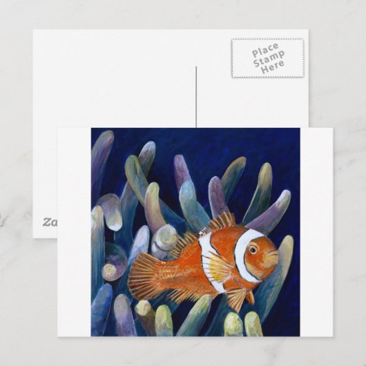 Ik hou van clownvis briefkaart (Voorkant / Achterkant)