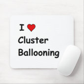 Ik hou van Cluster Ballooning Muismat (Met muis)