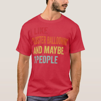 Ik hou van clusterballonvaren, misschien 3 mensen t-shirt