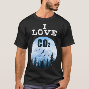 Ik hou van CO2 AntiClimate Change Diesel Driver De T-shirt