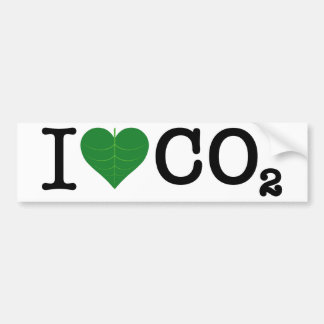 Ik hou van CO2 Bumpersticker
