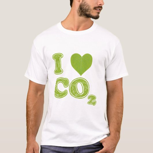 Ik hou van CO2 T-shirt (Voorkant)