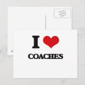 Ik hou van Coaches Briefkaart (Voorkant / Achterkant)