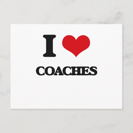 Ik hou van Coaches Briefkaart (Voorkant)