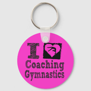 Ik hou van Coahing Gymnastics Sleutelhanger