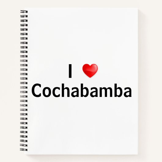 Ik hou van Cochabamba Notitieboek (Voorkant)