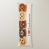 Ik hou van Cockapoos Kussen | Cute Hond Liefhebber (Voorkant Verticaal)