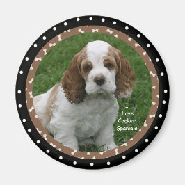 Ik hou van Cocker Spaniel Honden Magneet