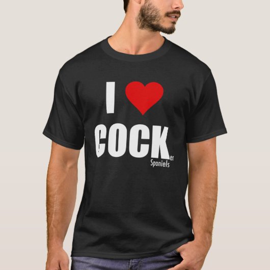 Ik hou van Cocker Spaniels T-shirt (Voorkant)