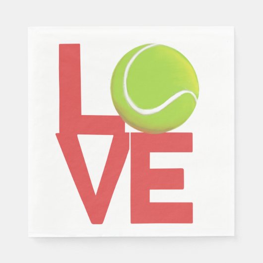 Ik hou van cocktailservetten servet (Voorkant)