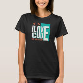 Ik hou van code programmeur webontwikkelaar t-shirt (Voorkant)