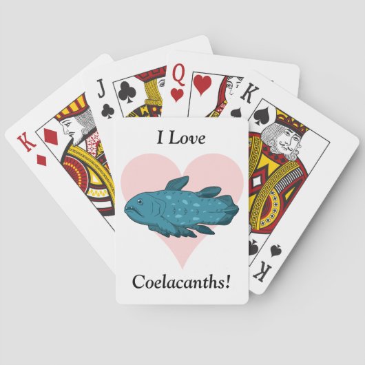 Ik hou van Coelacanths! Pokerkaarten (Achterkant)