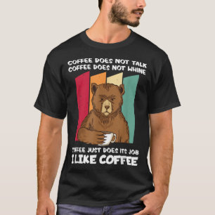 Ik hou van Coffee Beer Funny Sarcastic Humor Coffe T-shirt