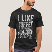 Ik hou van Coffee Mijn Sheepadoodle en misschien 3 T-shirt (Voorkant)