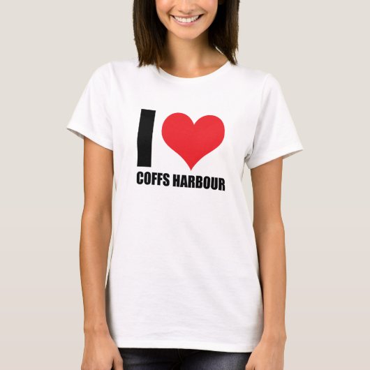 Ik hou van Coffs Harbour T-shirt (Voorkant)