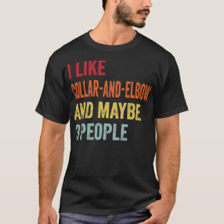Ik hou van CollarandElbow Misschien 3 mensen T-shirt