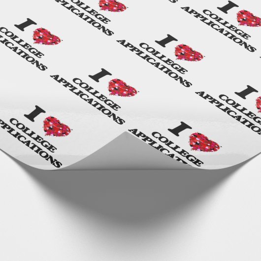 Ik hou van College Applications Cadeaupapier (Hoek)