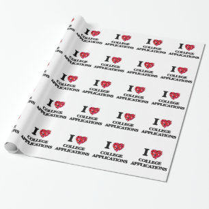 Ik hou van College Applications Cadeaupapier