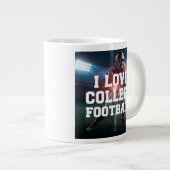Ik hou van College Football Mok (Voorkant rechts)